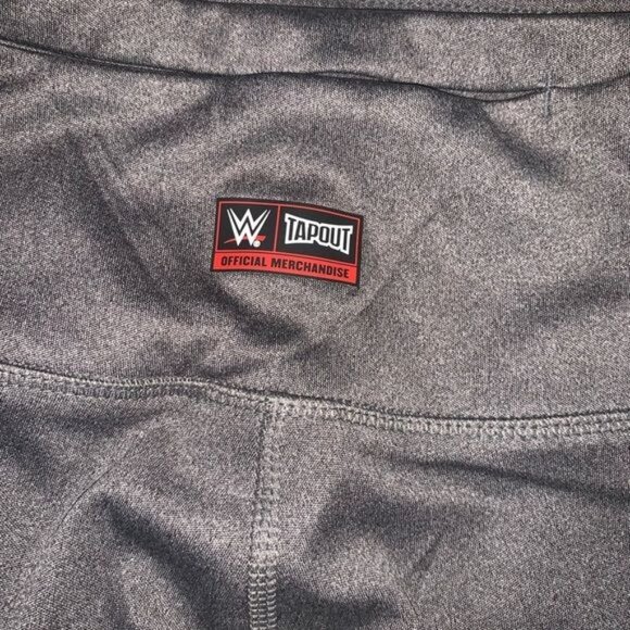 Tapout Womens Gray Leggings L Polyester Spandex Athletic Wear Yoga Pants - Picture 4 of 8